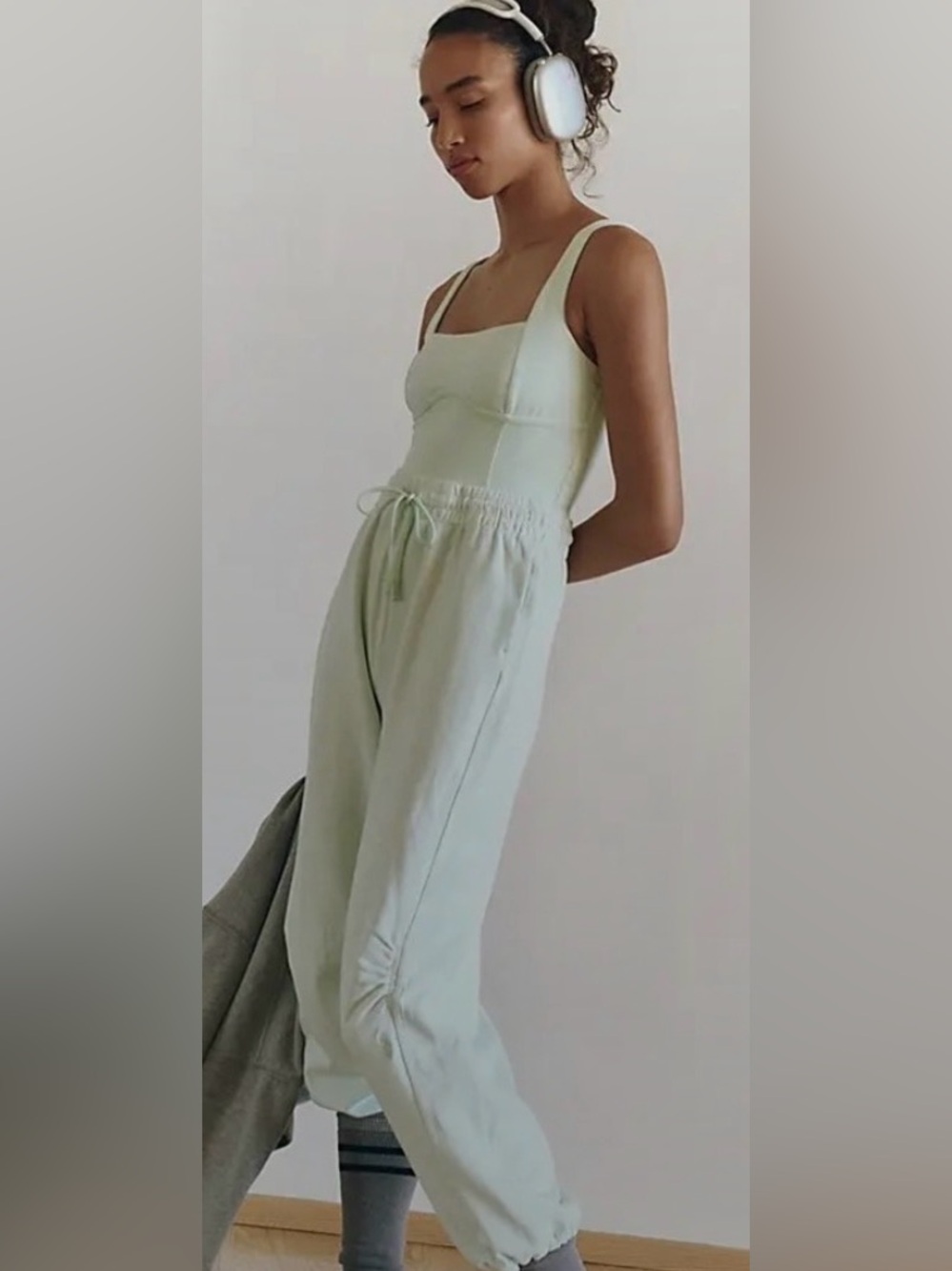 FREE PEOPLE Inbound Onesie in mint NWT $128